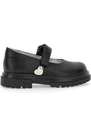 MONNALISA Leather ballet flats with strap