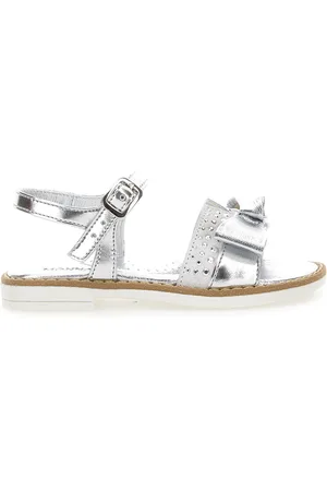 MONNALISA Laminated sandals with bow