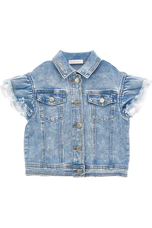 MONNALISA Stretch denim gilet