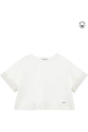 MONNALISA Organic cotton t-shirt with cuffs