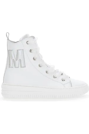 MONNALISA Nappa leather high-top sneakers