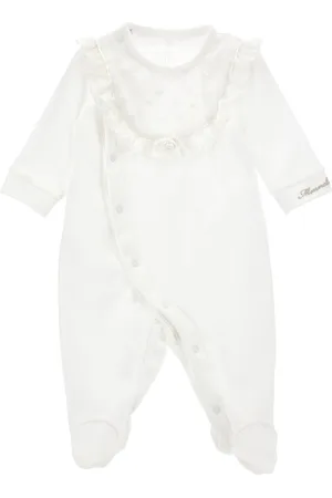 MONNALISA Jumpsuit with lace plastron