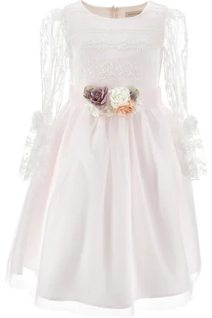 MONNALISA Mim?? embroidered tulle dress