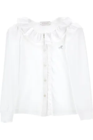 MONNALISA Organic cotton shirt with elegant collar