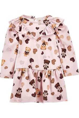 MONNALISA Jersey dress with flounce
