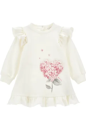 MONNALISA Sweatshirt dress with trim