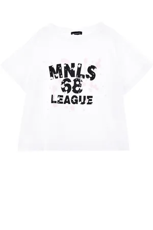 MONNALISA Jersey T-shirt with MNLS 68