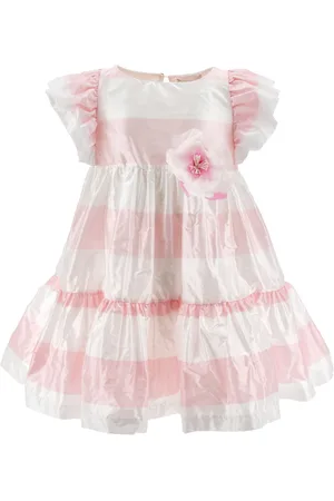 MONNALISA Striped taffeta dress