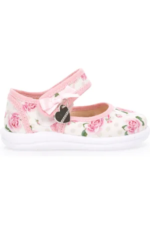 MONNALISA Floral print ottoman ballet flats