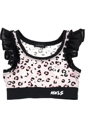 MONNALISA Bra-style jersey top