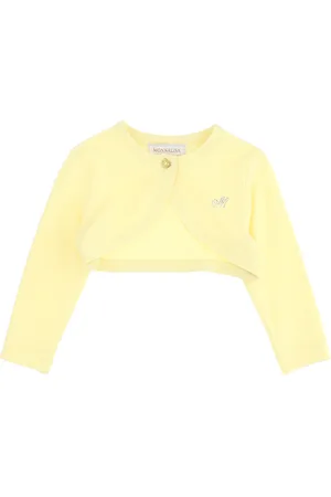 MONNALISA Crepe wraparound cardigan
