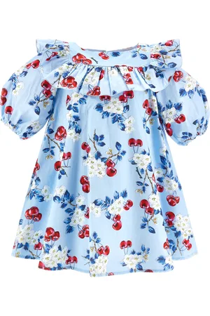 MONNALISA High-waisted poplin dress