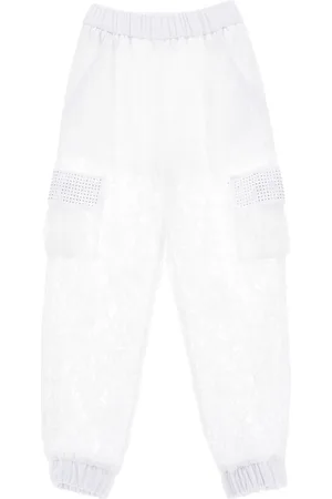 MONNALISA Rebrod?? lace cargo trousers