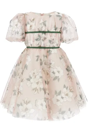 MONNALISA Magnolia tulle dress