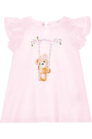 MONNALISA Cap-sleeved maxi T-shirt