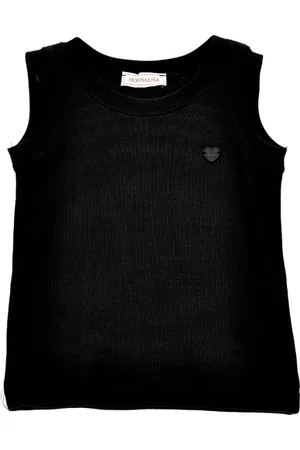 MONNALISA Ribbed viscose tank top