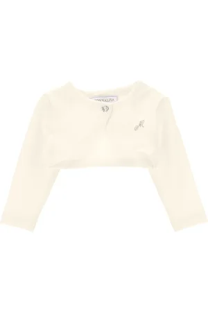 MONNALISA Crepe wraparound cardigan