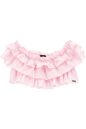 MONNALISA Frou frou cotton top