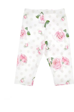 MONNALISA Floral jersey leggings