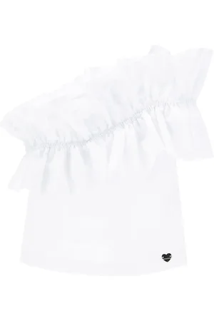 MONNALISA One-shoulder jersey top