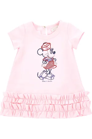 MONNALISA Minnie Mouse fleece Dress