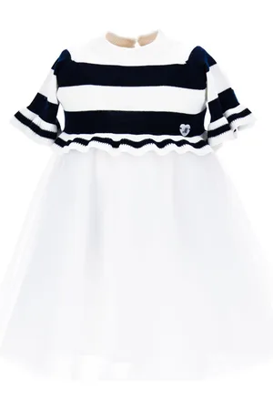 MONNALISA Silk-touch tulle dress