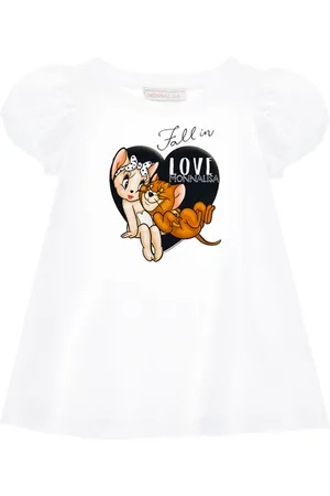 MONNALISA Flared Jerry maxi T-shirt