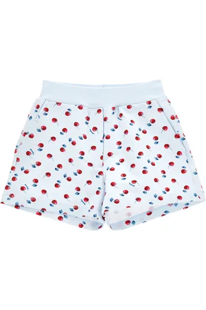 MONNALISA Cherry print cotton shorts