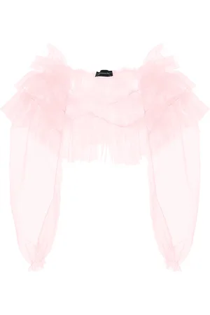 MONNALISA Silk-touch tulle shrug