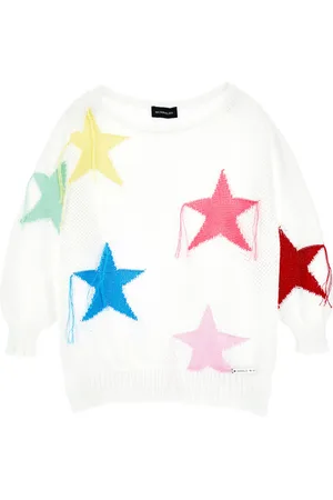 MONNALISA Maxi star cotton pullover