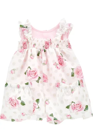 MONNALISA Floral cotton romper