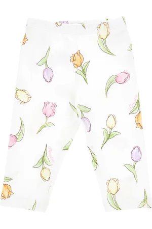 MONNALISA Tulip cotton leggings