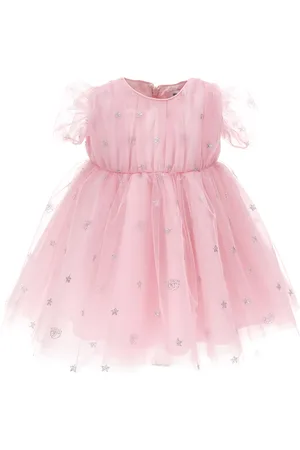Chiara Ferragni All-over Logomania tulle dress