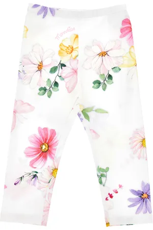 MONNALISA Floral jersey leggings