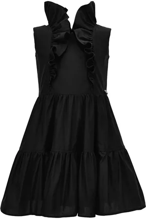 MONNALISA Poplin dress with trim