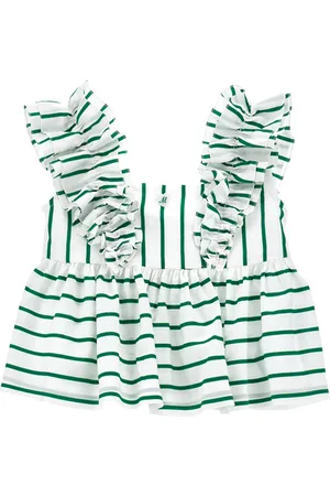 MONNALISA Cotton top with ruffles