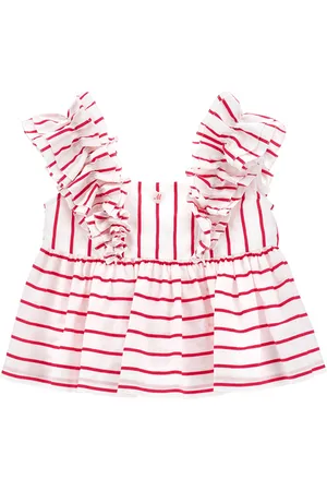 MONNALISA Cotton top with ruffles