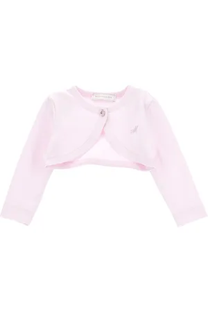 MONNALISA Crepe wraparound cardigan