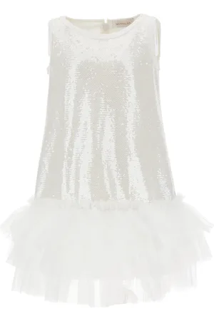 MONNALISA Sequinned dress with tulle