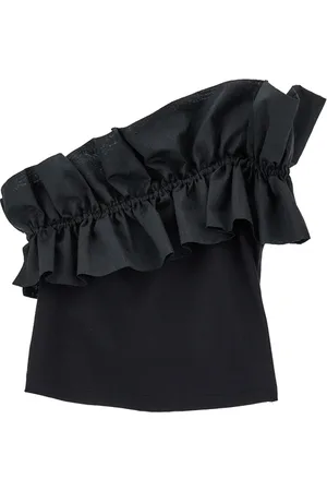 MONNALISA One-shoulder jersey top