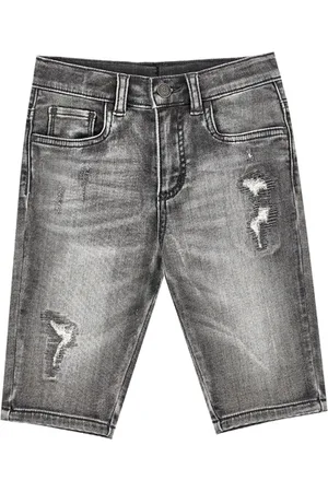 MONNALISA Five-pocket denim Bermuda shorts