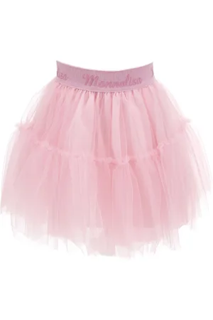 MONNALISA Silk-touch tulle skirt