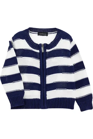 MONNALISA Striped cotton cardigan