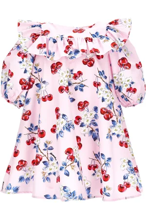 MONNALISA High-waisted poplin dress