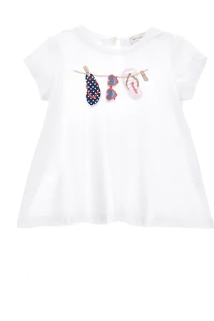 MONNALISA Maxi T-shirt with accessories print