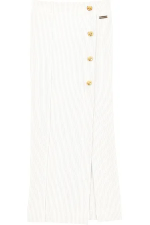 MONNALISA Viscose midi skirt with buttons