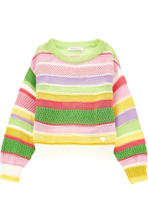 MONNALISA Striped cotton pullover