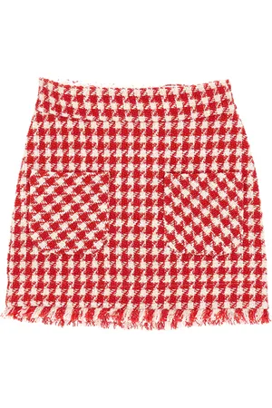 MONNALISA Houndstooth mini skirt