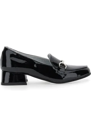 MONNALISA Leather loafers with horsebit