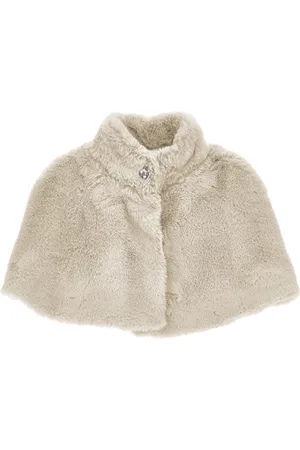 MONNALISA Fur plush cape